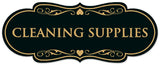 Signs ByLITA Designer Cleaning Supplies Sign - Easy Installation | Durable Wall or Door Sign