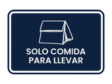 Signs ByLITA Classic Framed Solo Comida para llevar Door or Wall Sign