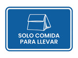 Signs ByLITA Classic Framed Solo Comida para llevar Door or Wall Sign