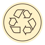 Signs ByLITA Circle Recycling Graphic Door or Wall Sign | Easy Installation | Durable Construction | Promote Health And Safety | Caution Warning Sign for Home, Business and Office Spaces
