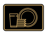 Signs ByLITA Classic Framed Dishes Graphic Wall or Door Sign