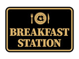Signs ByLITA Classic Framed Breakfast Station Wall or Door Sign