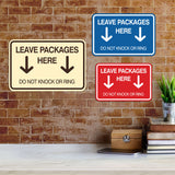 Signs ByLITA Classic Framed Leave Packages Here Do not Knock or Ring Entrance Wall or Door Sign