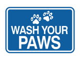 Signs ByLITA Classic Framed Wash Your Paws Wall or Door Sign
