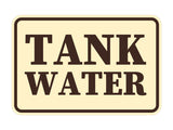 Signs ByLITA Classic Framed Tank Water Door or Wall Sign | Eco-Friendly Home Signs