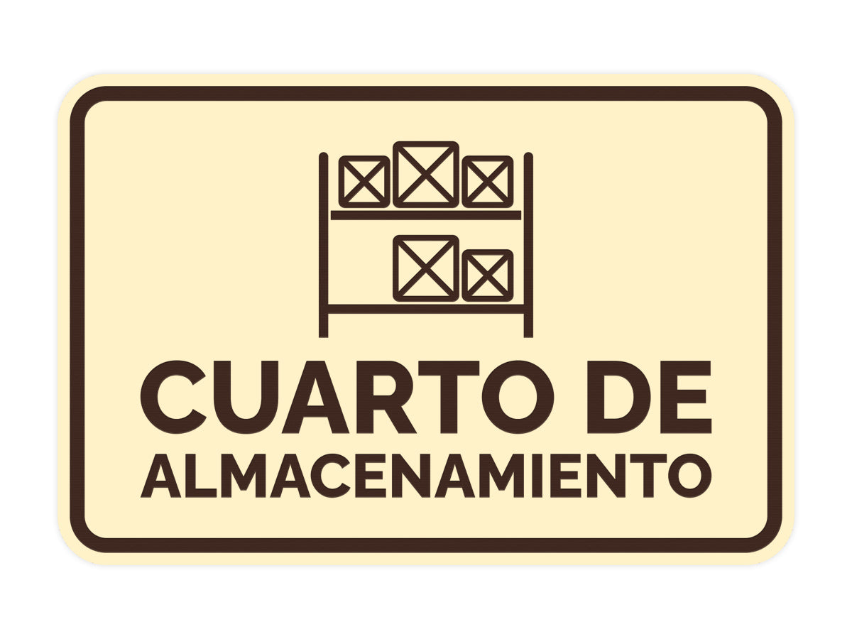 Signs ByLITA Classic Framed Cuarto de Almacenamiento Door or Wall Sign