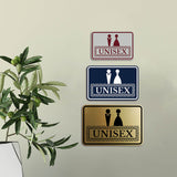 Signs ByLITA Classic Framed Unisex Vintage Bathroom Wall or Door Sign