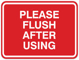 Signs ByLITA Classic Framed Please Flush After Using Sign - Easy Installation | Durable Material