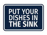 Signs ByLITA Classic Framed Put Your Dishes in the Sink Wall or Door Sign
