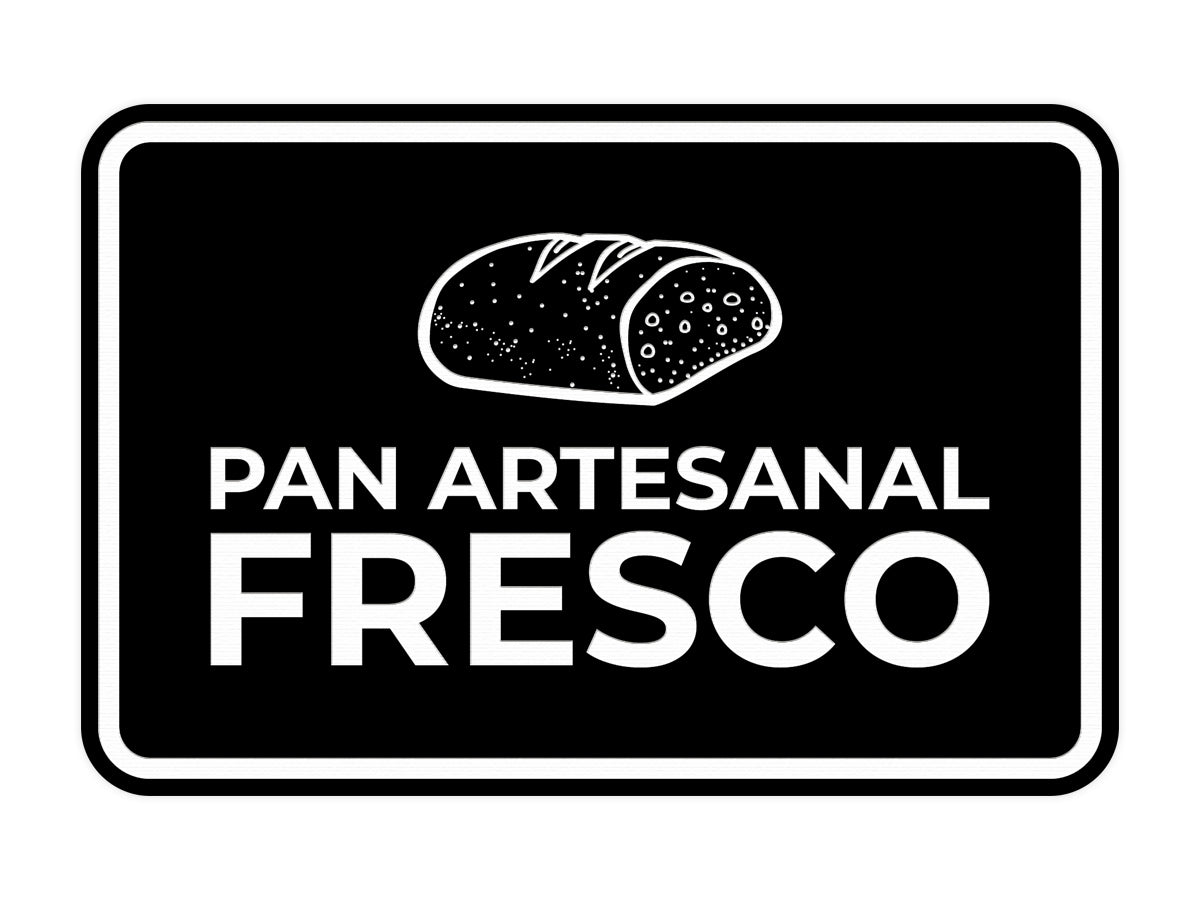 Signs ByLITA Classic Framed Pan Artesanal Fresco Door or Wall Sign