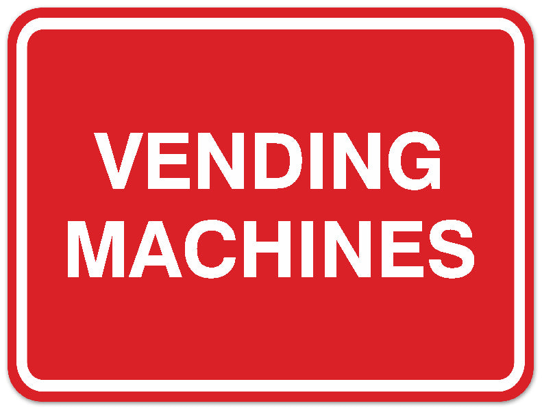 Signs ByLITA Classic Framed Vending Machines Sign | Durable Material | Office