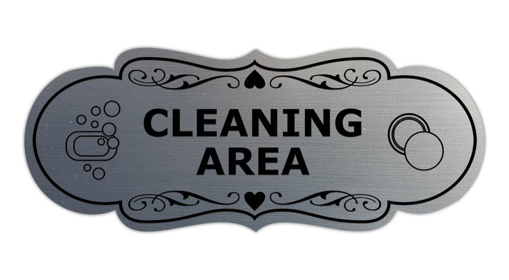 Signs ByLITA Designer Cleaning Area Makeup Area Wall or Door Sign