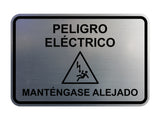 Signs ByLITA Classic Framed Peligro Eléctrico Manténgase Alejado Door or Wall Sign Easy Installation | Health And Safety | Building And Hospitality
