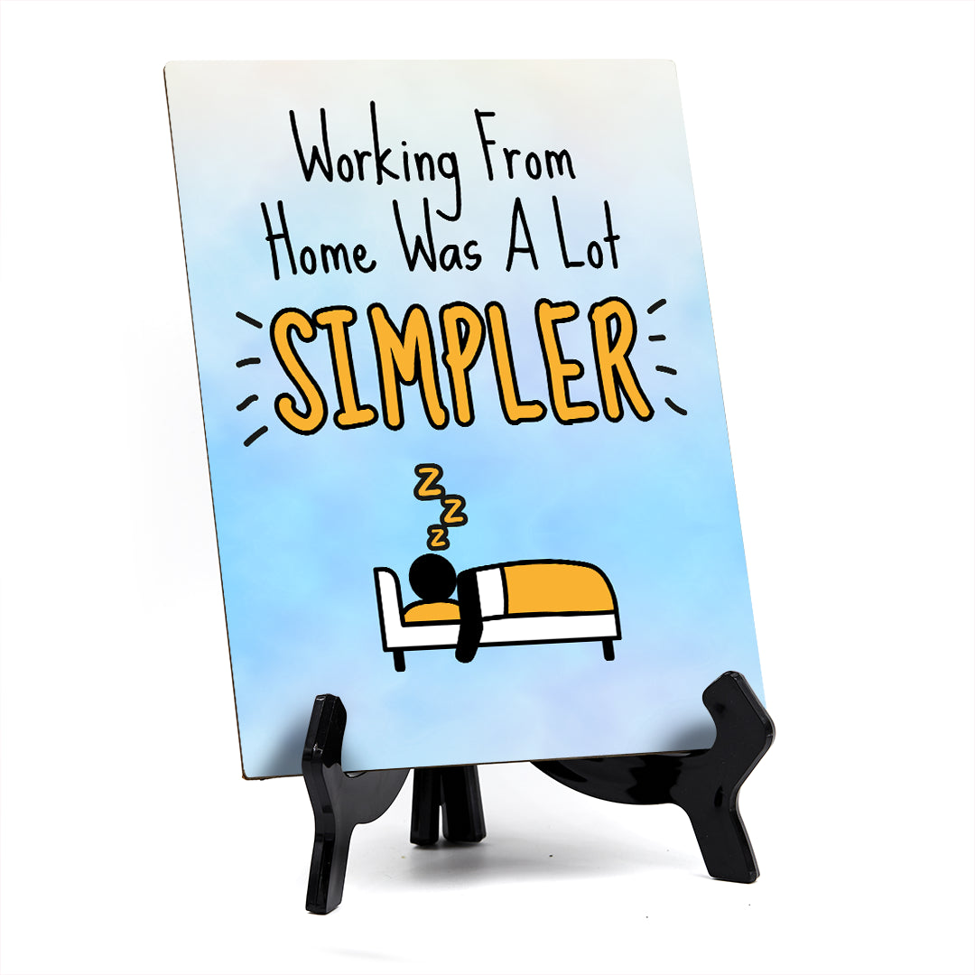 Funny Welcome Back to the Office| 6 x 8" Table Signs With Acrylic Easel | Office & Work Decor | Return to the Office Humor