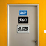 Signs ByLITA Classic Framed Use Water Sparingly Door or Wall Sign | Eco-Friendly Home Signs