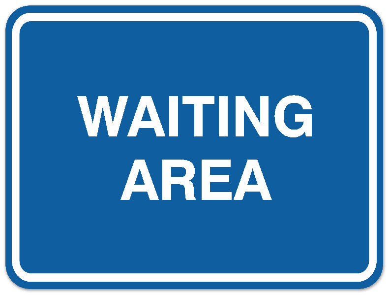 Signs ByLITA Classic Framed Waiting Area Sign | Durable Material | Office