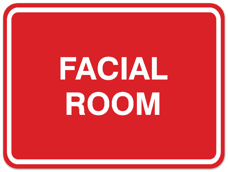 Signs ByLITA Classic Framed Facial Room Sign - Easy Installation | Durable Wall or Door