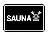 Signs ByLITA Classic Framed Sauna Wall or Door Sign