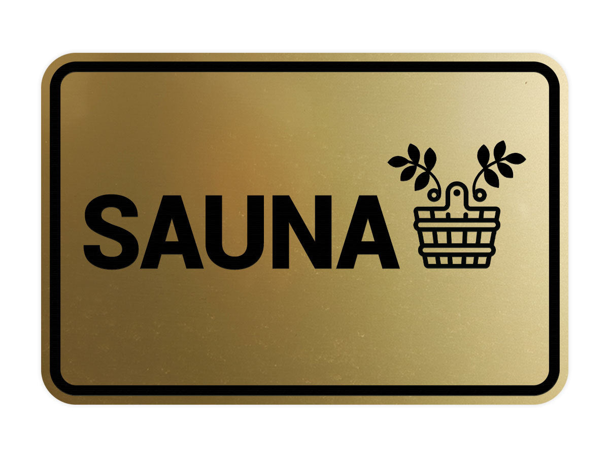 Signs ByLITA Classic Framed Sauna Wall or Door Sign