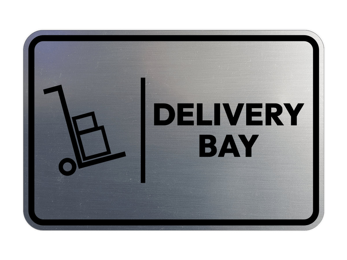 Signs ByLITA Classic Framed Delivery Bay Door or Wall Sign Easy Installation | Health And Safety | Building And Hospitality Signs