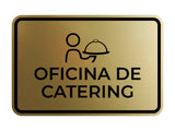 Signs ByLITA Classic Framed Oficina de Catering Door or Wall Sign