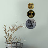 Signs ByLITA Circle Other Door (Right Arrow) Wall or Door Sign
