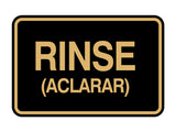 Signs ByLITA Classic Framed Rinse (Aclarar) Wall or Door Sign