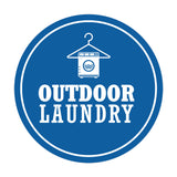 Signs ByLITA Circle Outdoor Laundry Wall or Door Sign