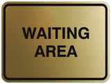 Signs ByLITA Classic Framed Waiting Area Sign | Durable Material | Office
