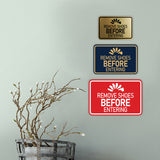 Signs ByLITA Classic Framed Remove Shoes Before Entering Wall or Door Sign