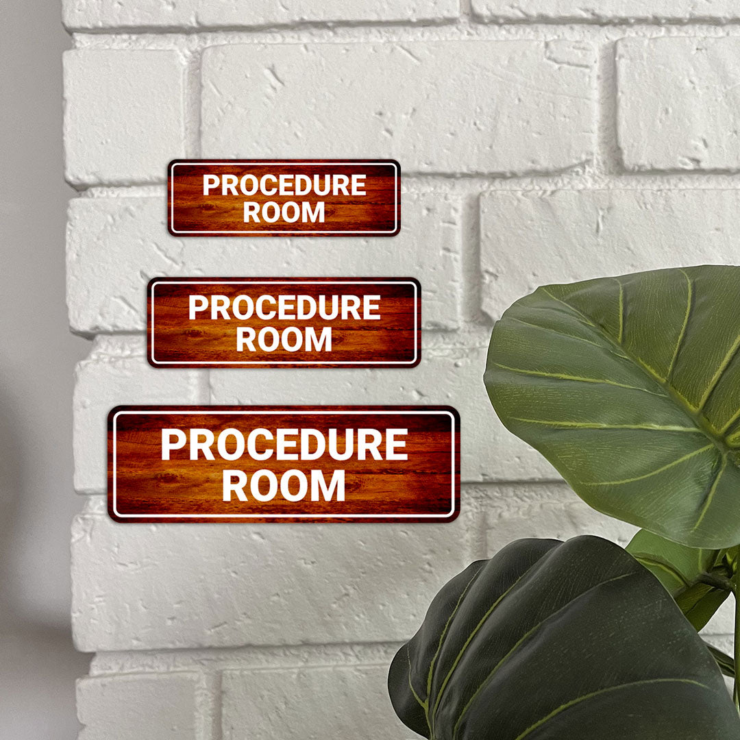 Standard Plus Procedure Room Wall or Door Sign | Office Signage