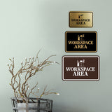 Signs ByLITA Classic Framed Workspace Area Wall or Door Sign