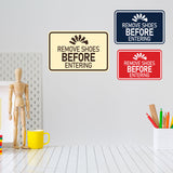 Signs ByLITA Classic Framed Remove Shoes Before Entering Wall or Door Sign