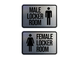 Signs ByLITA Classic Framed Male and Female Locker Room Wall or Door Sign