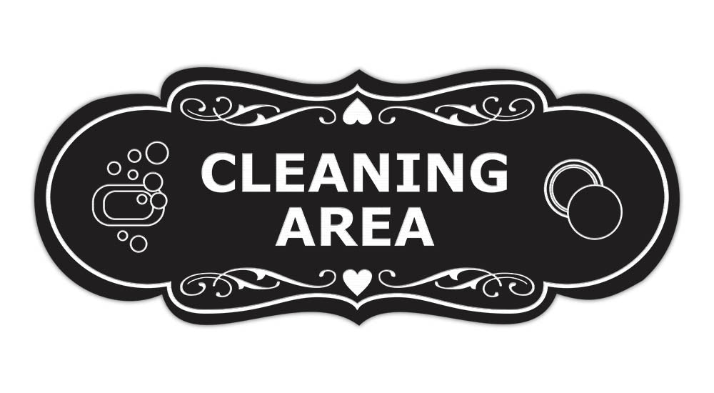 Signs ByLITA Designer Cleaning Area Makeup Area Wall or Door Sign