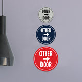 Signs ByLITA Circle Other Door (Right Arrow) Wall or Door Sign