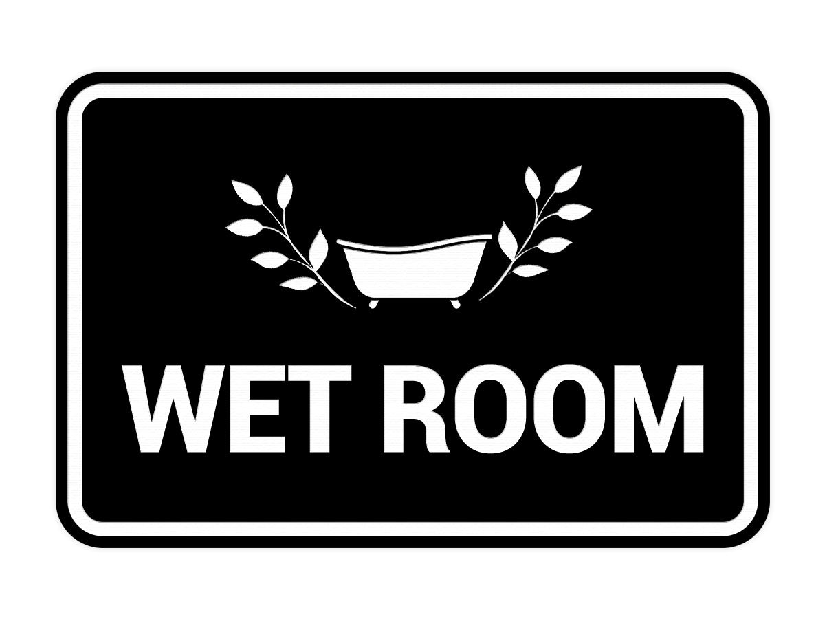 Signs ByLITA Classic Framed Wet Room Wall or Door Sign