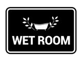 Signs ByLITA Classic Framed Wet Room Wall or Door Sign