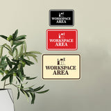 Signs ByLITA Classic Framed Workspace Area Wall or Door Sign