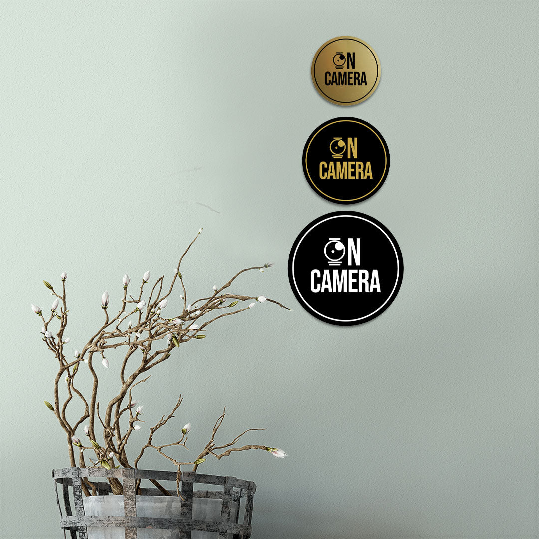 Signs ByLITA Circle On Camera Wall or Door Sign