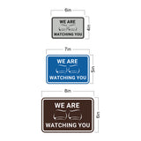 Signs ByLITA Classic Framed We Are Watching You Text and Graphic Surveillance Wall or Door Sign