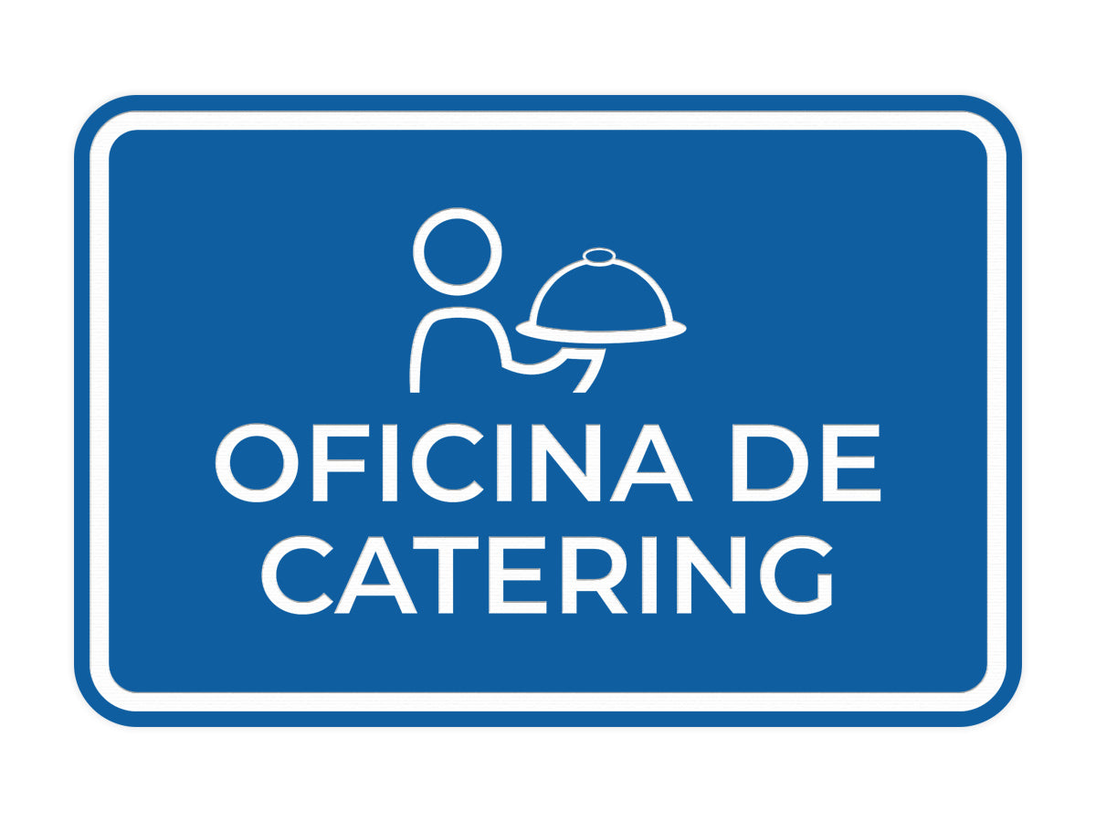 Signs ByLITA Classic Framed Oficina de Catering Door or Wall Sign