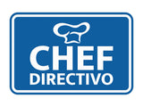 Signs ByLITA Classic Framed Chef Directivo Door or Wall Sign