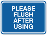 Signs ByLITA Classic Framed Please Flush After Using Sign - Easy Installation | Durable Material