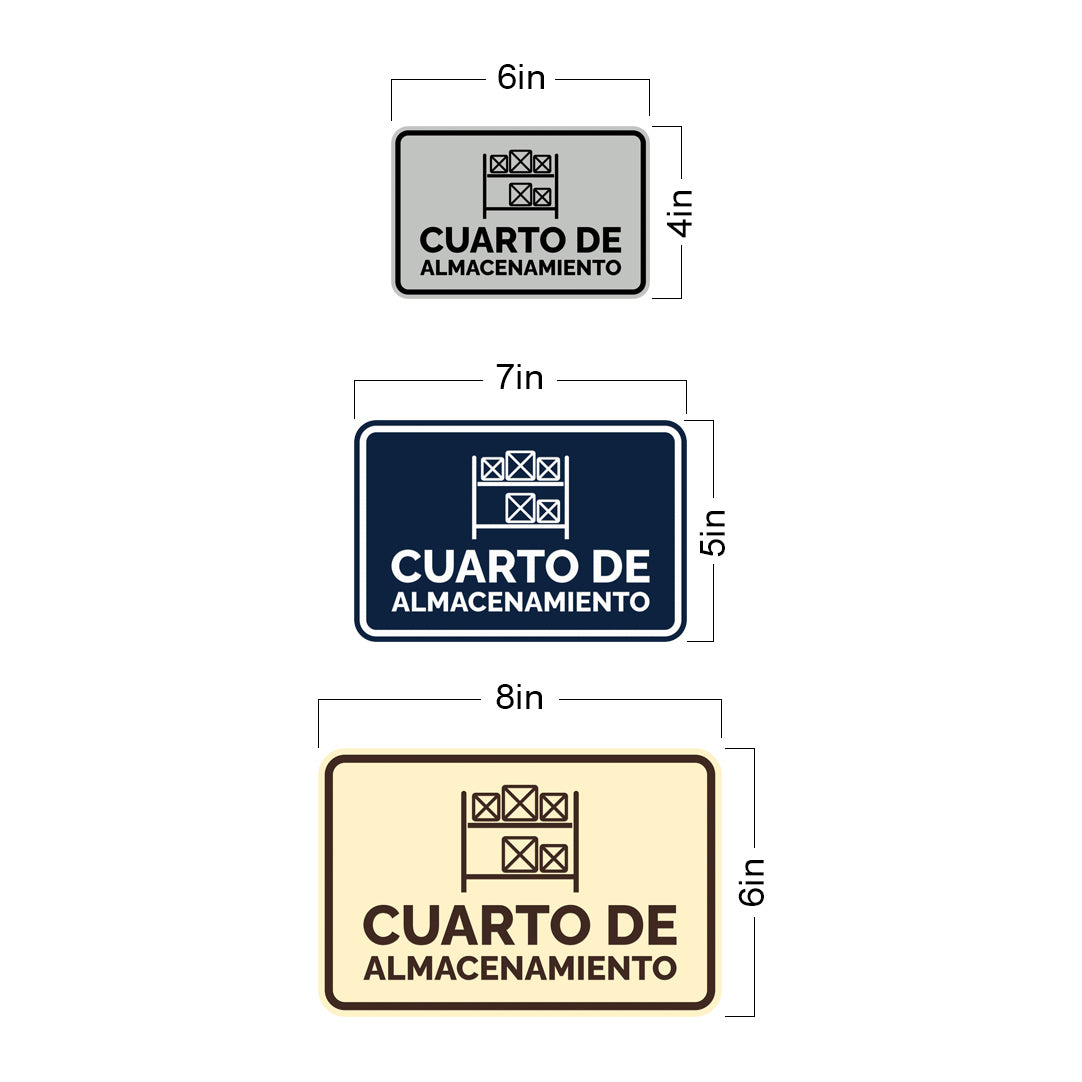 Signs ByLITA Classic Framed Cuarto de Almacenamiento Door or Wall Sign