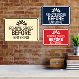 Signs ByLITA Classic Framed Remove Shoes Before Entering Wall or Door Sign
