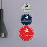 Signs ByLITA Circle No Tobacco Wall or Door Sign