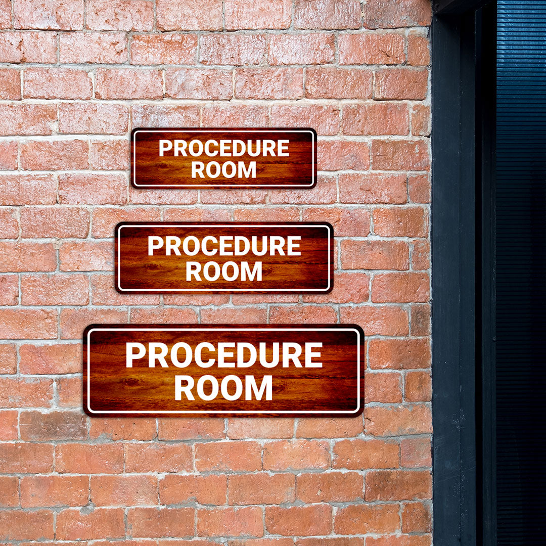 Standard Plus Procedure Room Wall or Door Sign | Office Signage