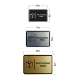 Signs ByLITA Classic Framed Packaging Area Door or Wall Sign Easy Installation | Health And Safety | Building And Hospitality Signs