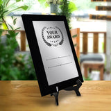Signs ByLITA Customizable Award Wooden Plaque Award with Easel Stand, Engraved Gift for winners of awards, certificates and achievements